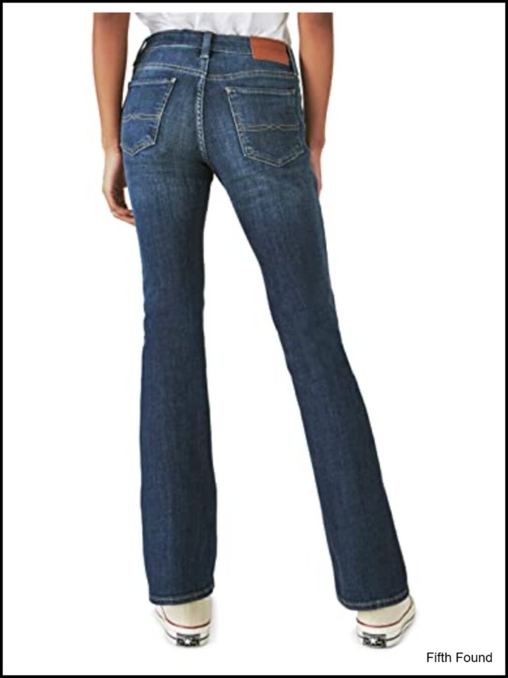 Womens Mid Rise Easy Rider Bootcut Jeans Button Fly Denim - Picture 2 of 6